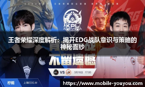 王者荣耀深度解析：揭开EDG战队意识与策略的神秘面纱